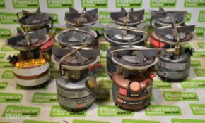 10x Multi type dual fuel cooking stoves - Colemans / Peak1 - check pictures for models