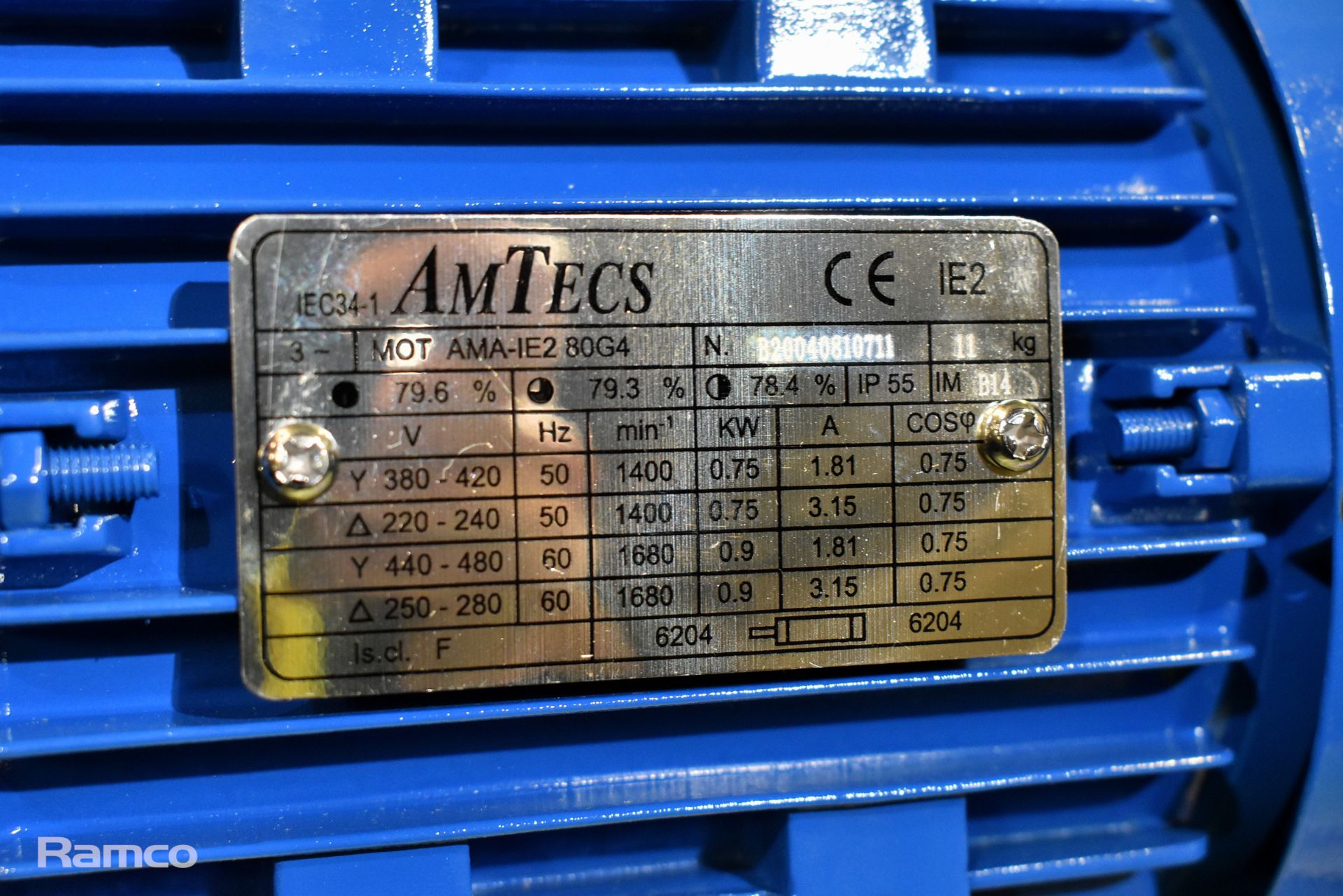 AmTecs IEC34-1 240V electric motor - Image 2 of 4