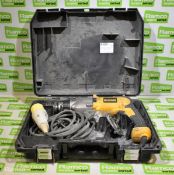 DeWalt D21570 110V electric hammer drill with case - SPARES OR REPAIRS