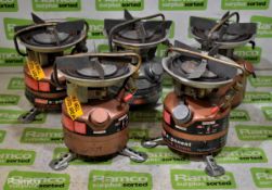 5x Coleman dual fuel stoves - check pictures for models