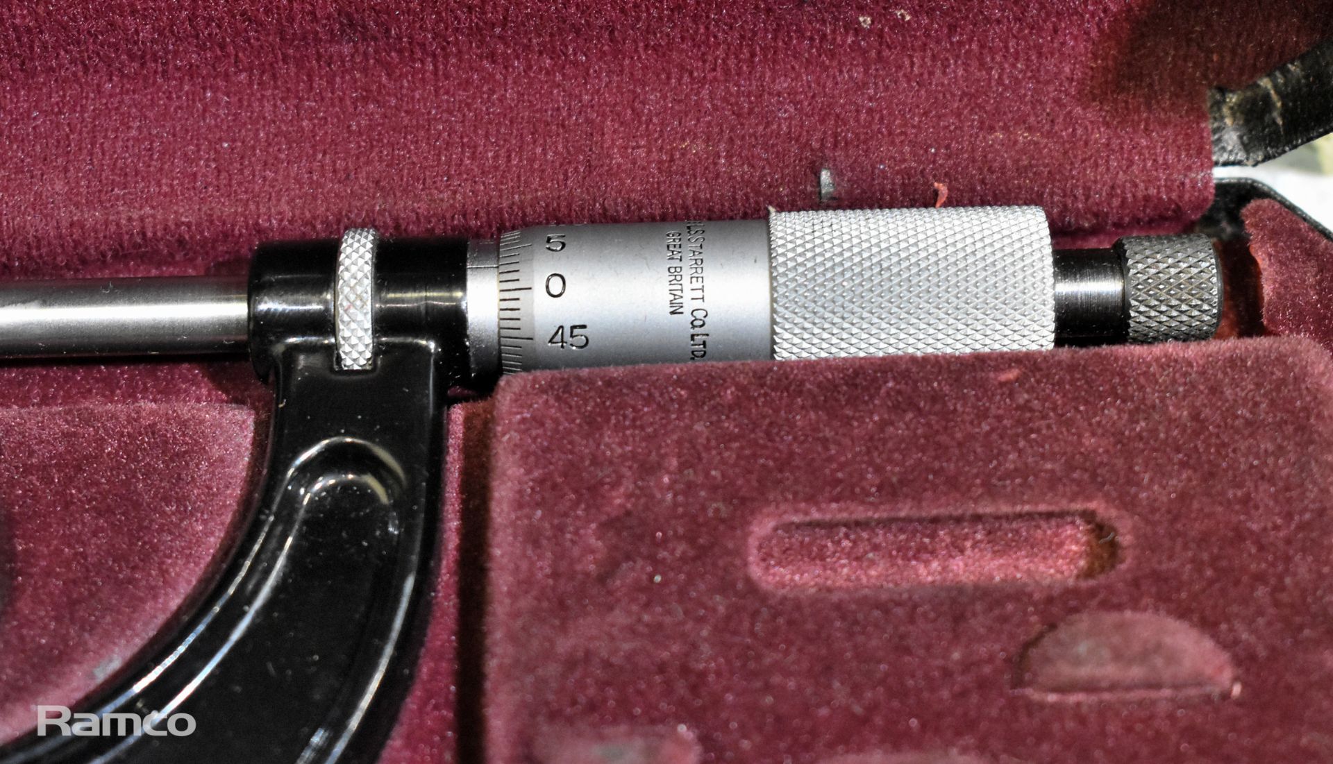 2x Starrett No 436 25-50mm micrometer calipers with case (incomplete) - Image 3 of 6