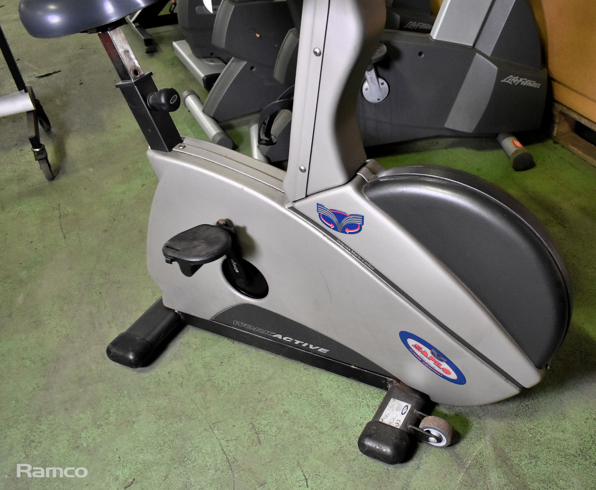 Sapilo WorkActive exercise bike - L 110 x W 48 x H 120cm - with Technogym seat - Image 5 of 8