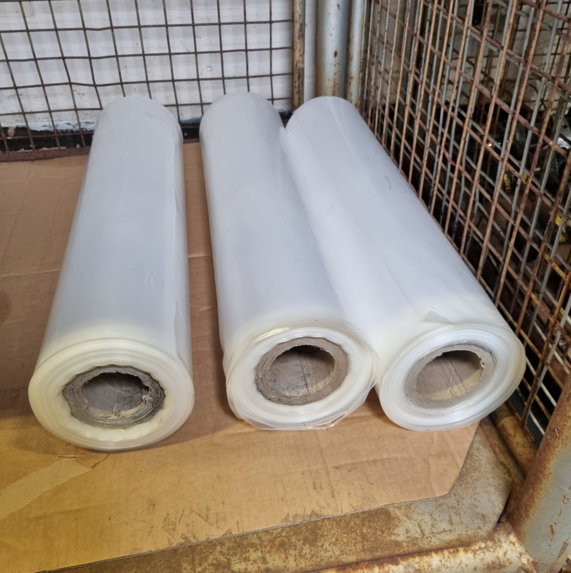 5x Clear polythene sleeve rolls - 66cm wide - Bild 3 aus 4