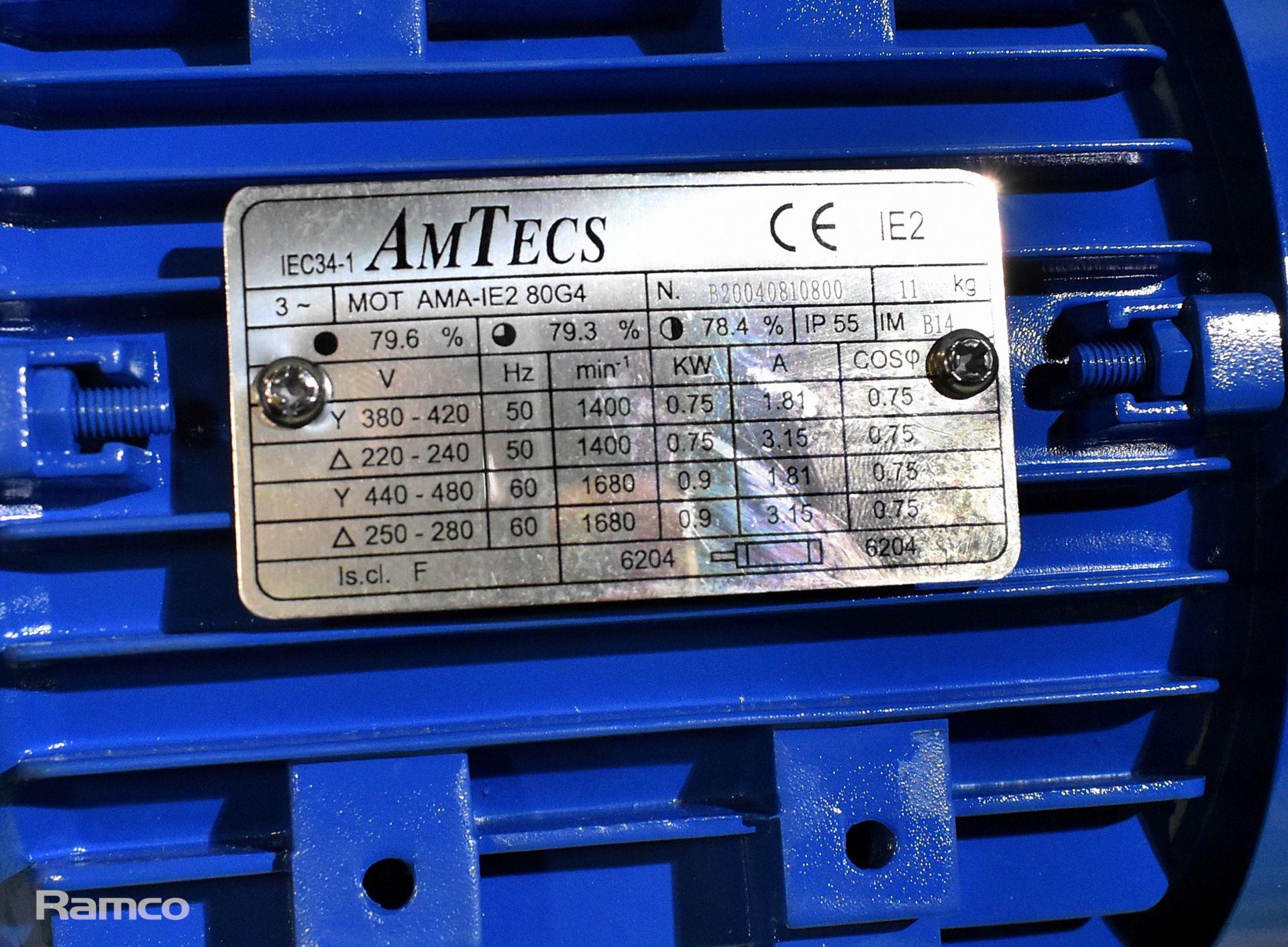 AmTecs IEC34-1 240V electric motor - Image 3 of 6