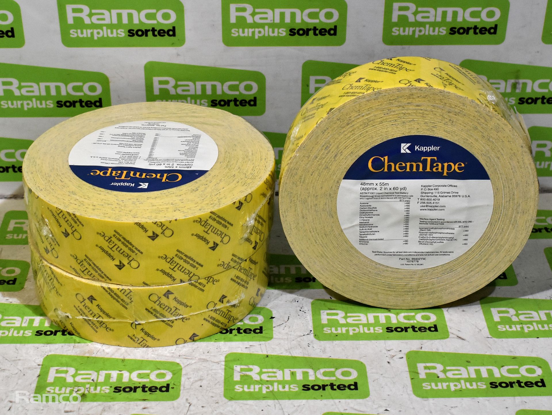 3x rolls of Chem Tape