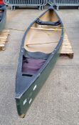 Discovery 158 green canoe - L 490 x W 100 x H 45 cm