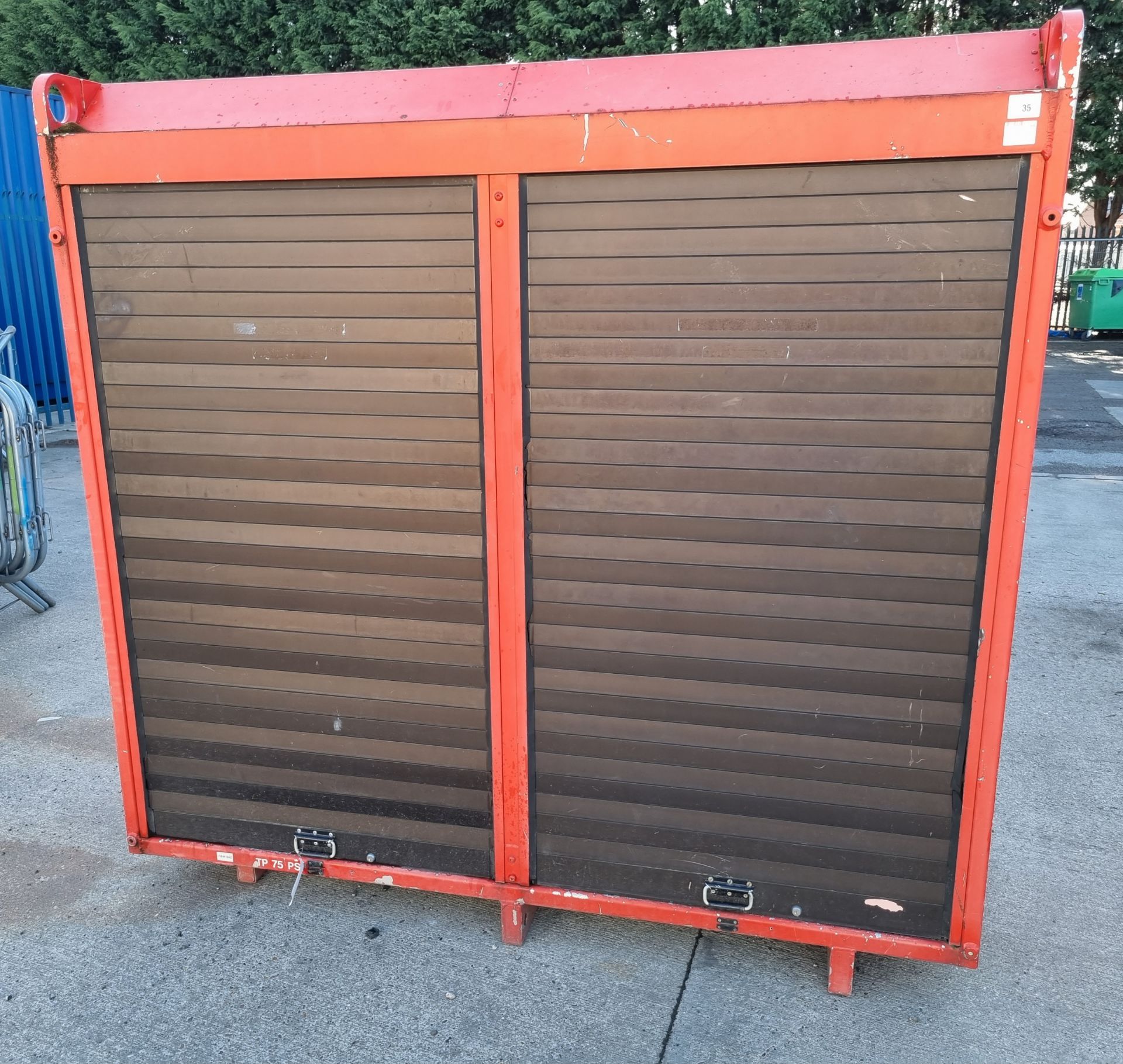 Double roller shutter door storage container - W 2100 x D 750 x H 2000mm - Image 2 of 6