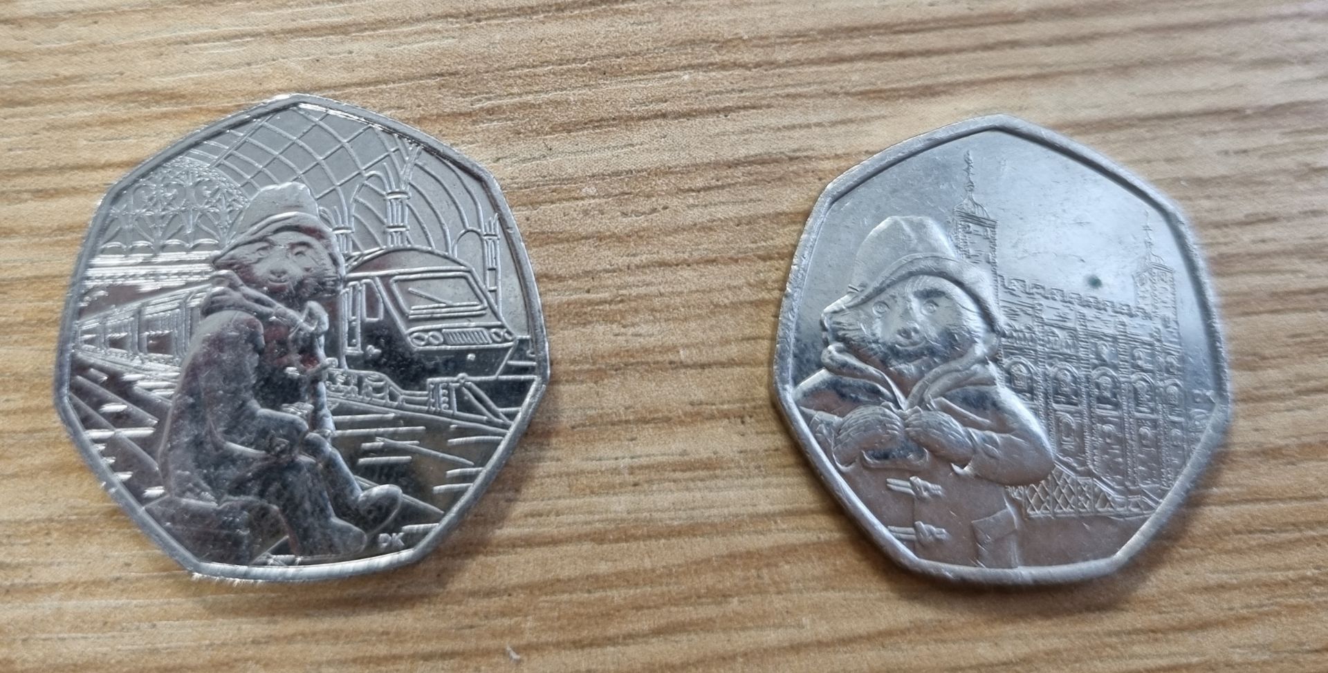 Collection of collectable Paddington Bear 50p coins - Full set of 4 coins - Image 4 of 4