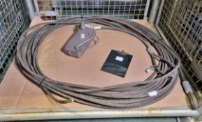 3T Tirfor winch with 18mm thick steel cable - approx 25M length