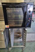 Blue Seal E32M turbofan convection oven with stand - 90 x 72 x 175cm