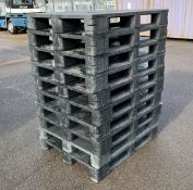 10x Plastic Pallets L 1200mm x W 1000mm x 160mm