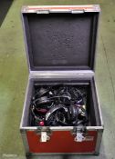 Communications equipment including Canford SMH210 headsets (x6), 4 beltpacks, 1 PSU