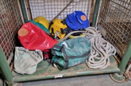 Rescue rope bags, some missing ropes