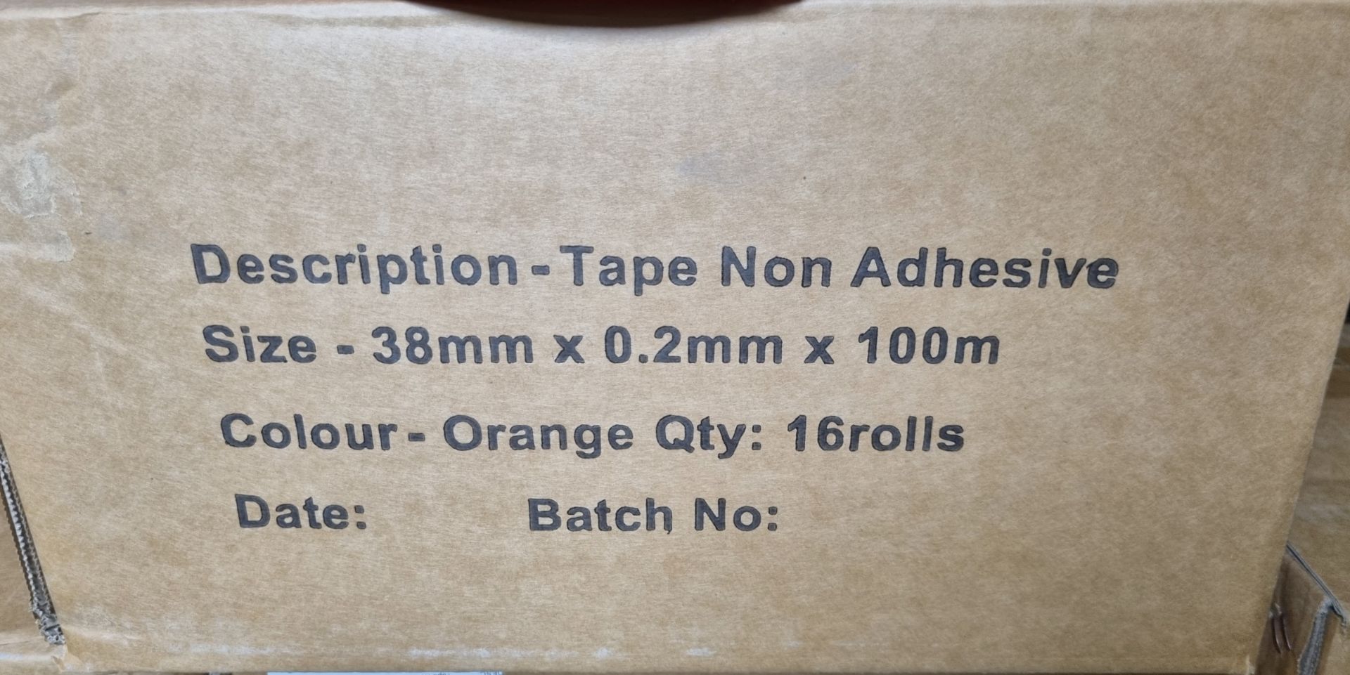 25x boxes of Orange non-adhesive tape - 16 rolls in a box - each roll 100m x 38mm - Bild 3 aus 5