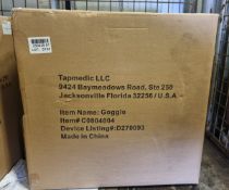 Tapmedic LLC safety goggles - 150 pairs per box