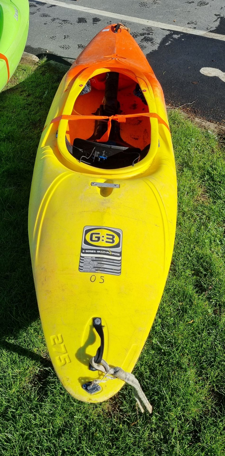 Pyranha G:3 G series kayak/canoe - L270 x W70 x H40cm - Orange yellow - Image 2 of 5