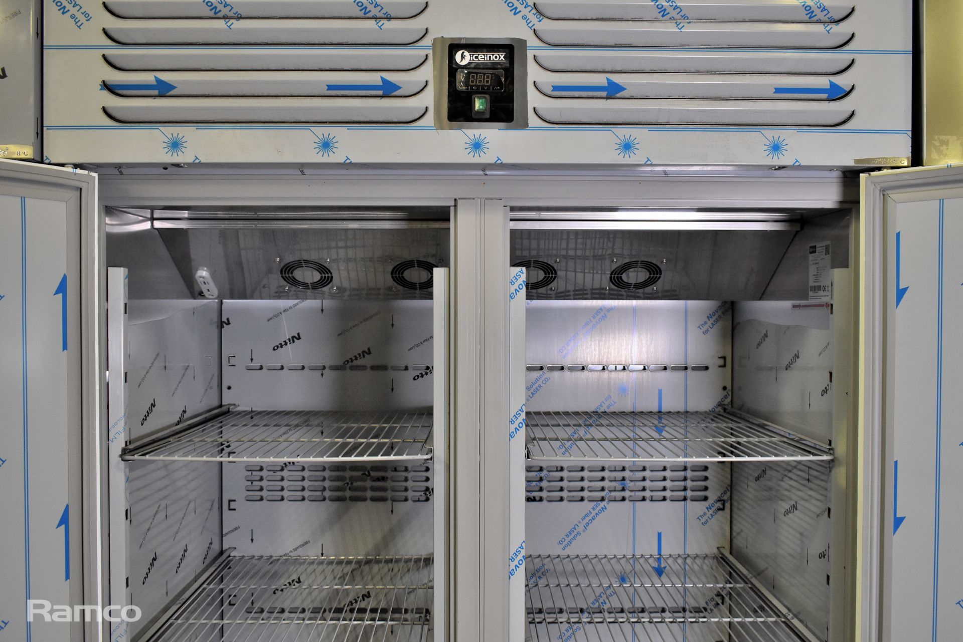 Iceinox VTS 1340 CR stainless steel, upright, double door refrigerator with 6 adjustable shelves - Image 3 of 6