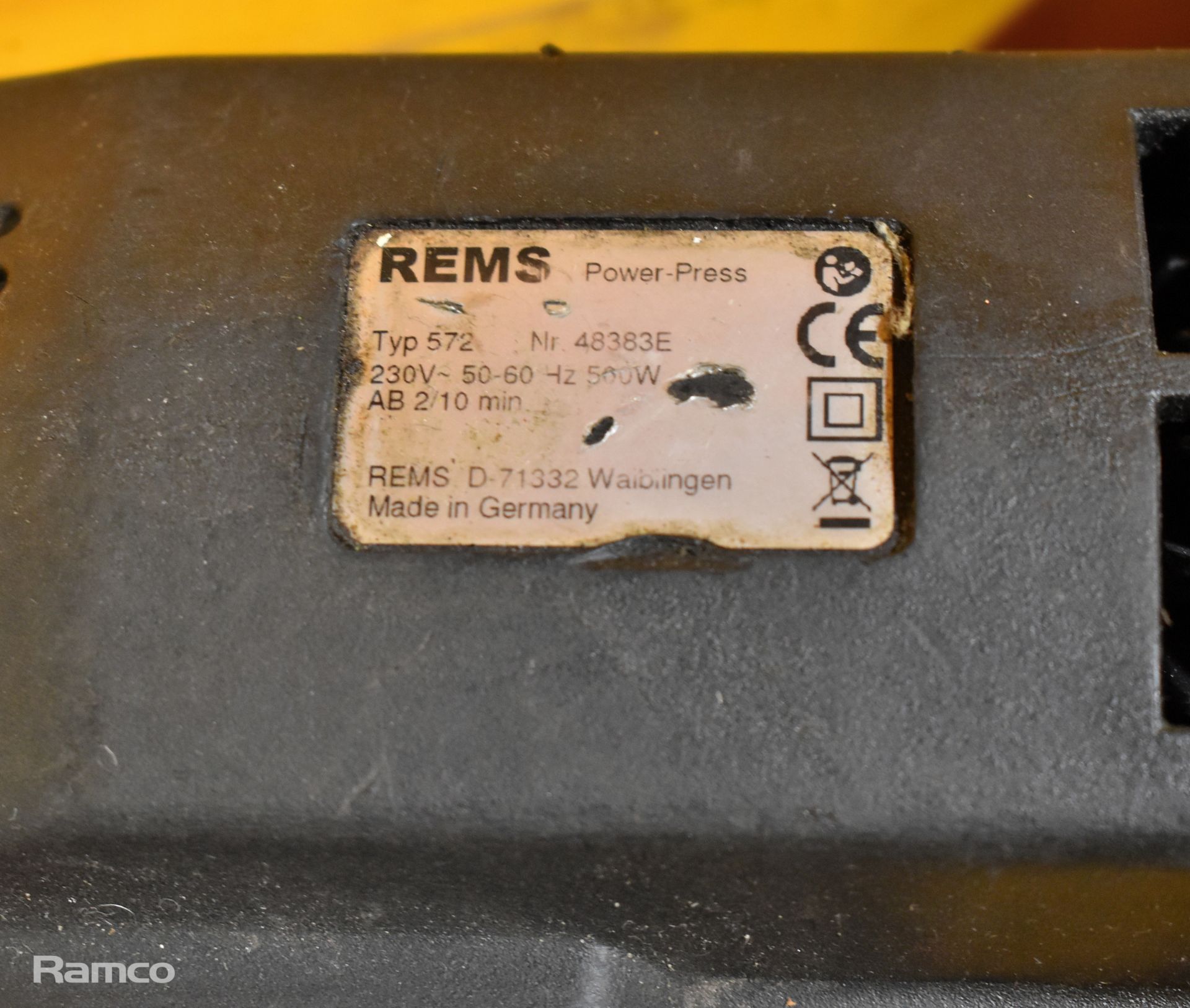 REMS 572 electric power press 110V with case - Image 3 of 6