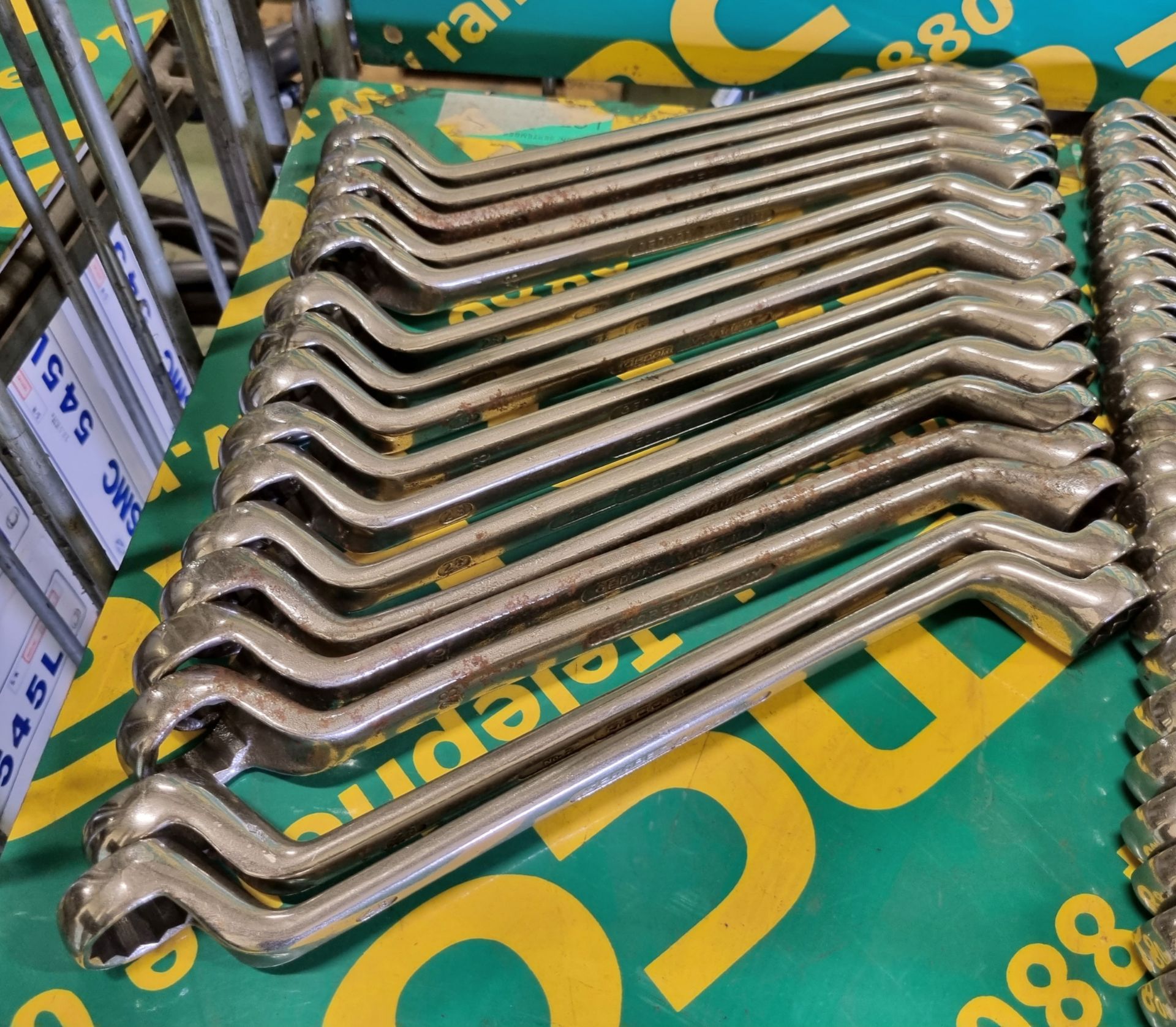 Various sized ring spanners - Image 2 of 4