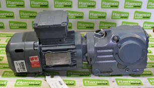 SEW-Eurodrive KA37R 240V electric motor with gearbox