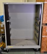 Elite double tool cabinet on wheeled frame - L 114 x W 108 x H 65 cm