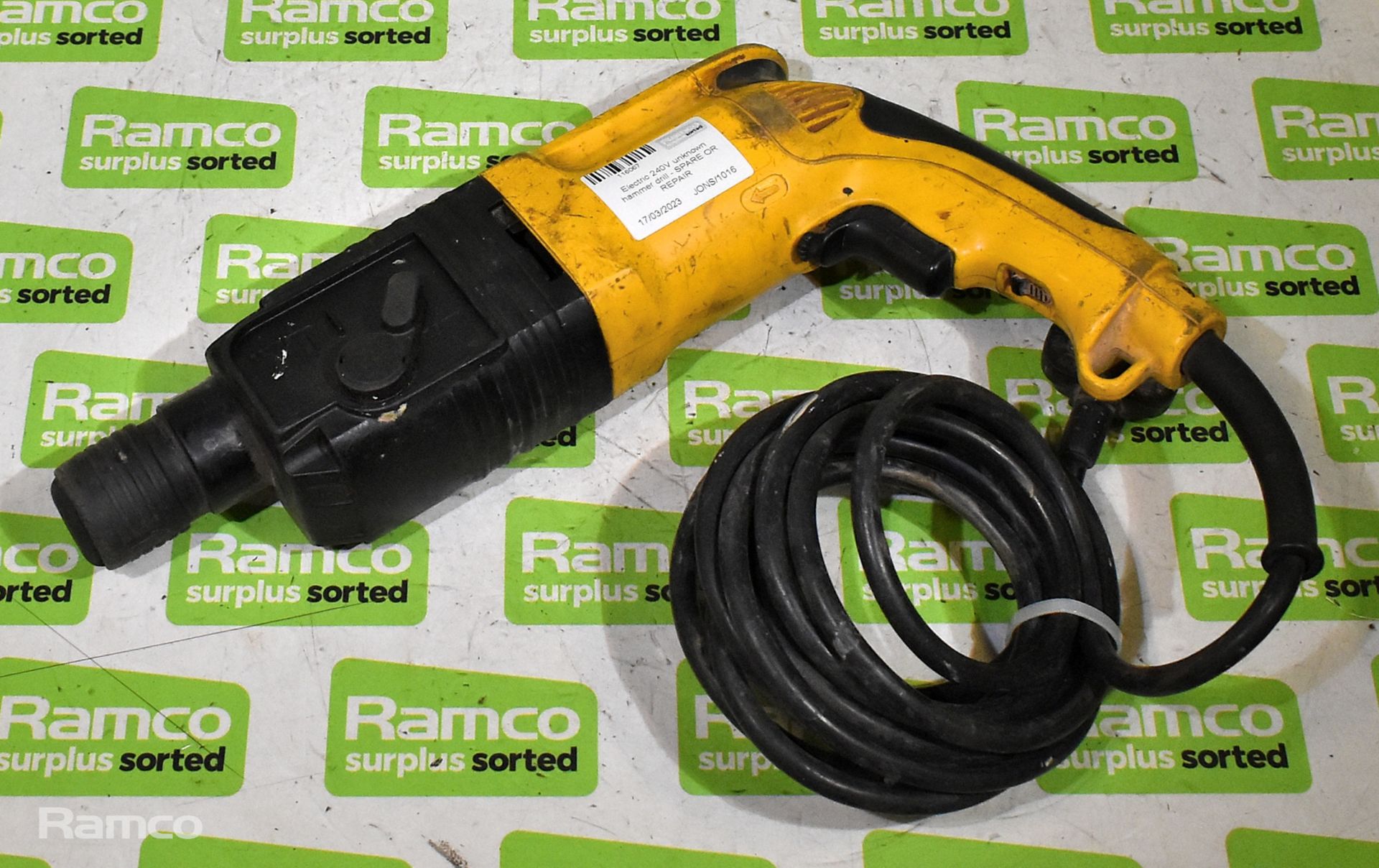 Electric 240V unknown hammer drill - SPARES OR REPAIRS