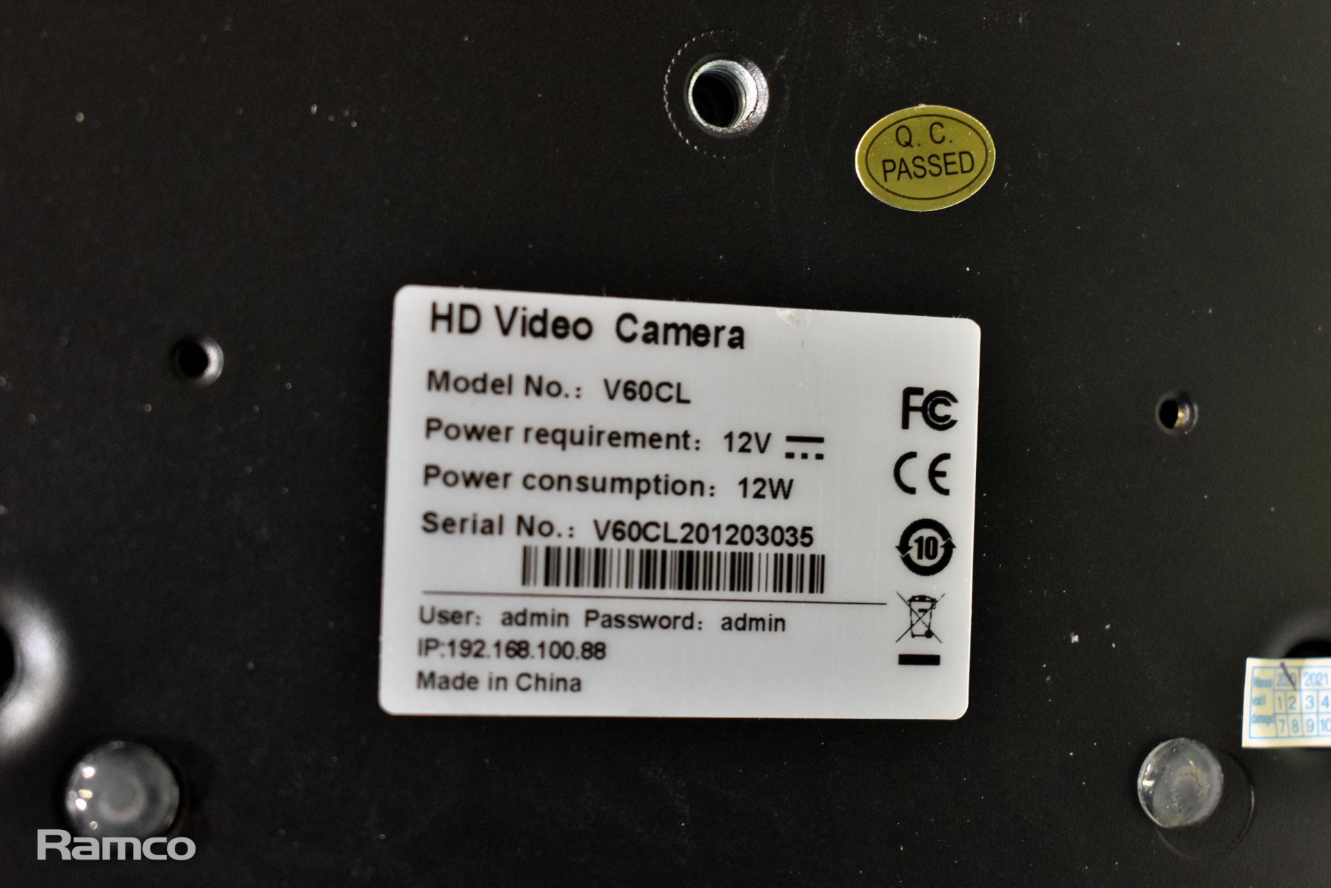 Edis V60CL PTZ conference camera - Image 4 of 6