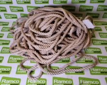 White nylon 14mm dia rope - unknown length