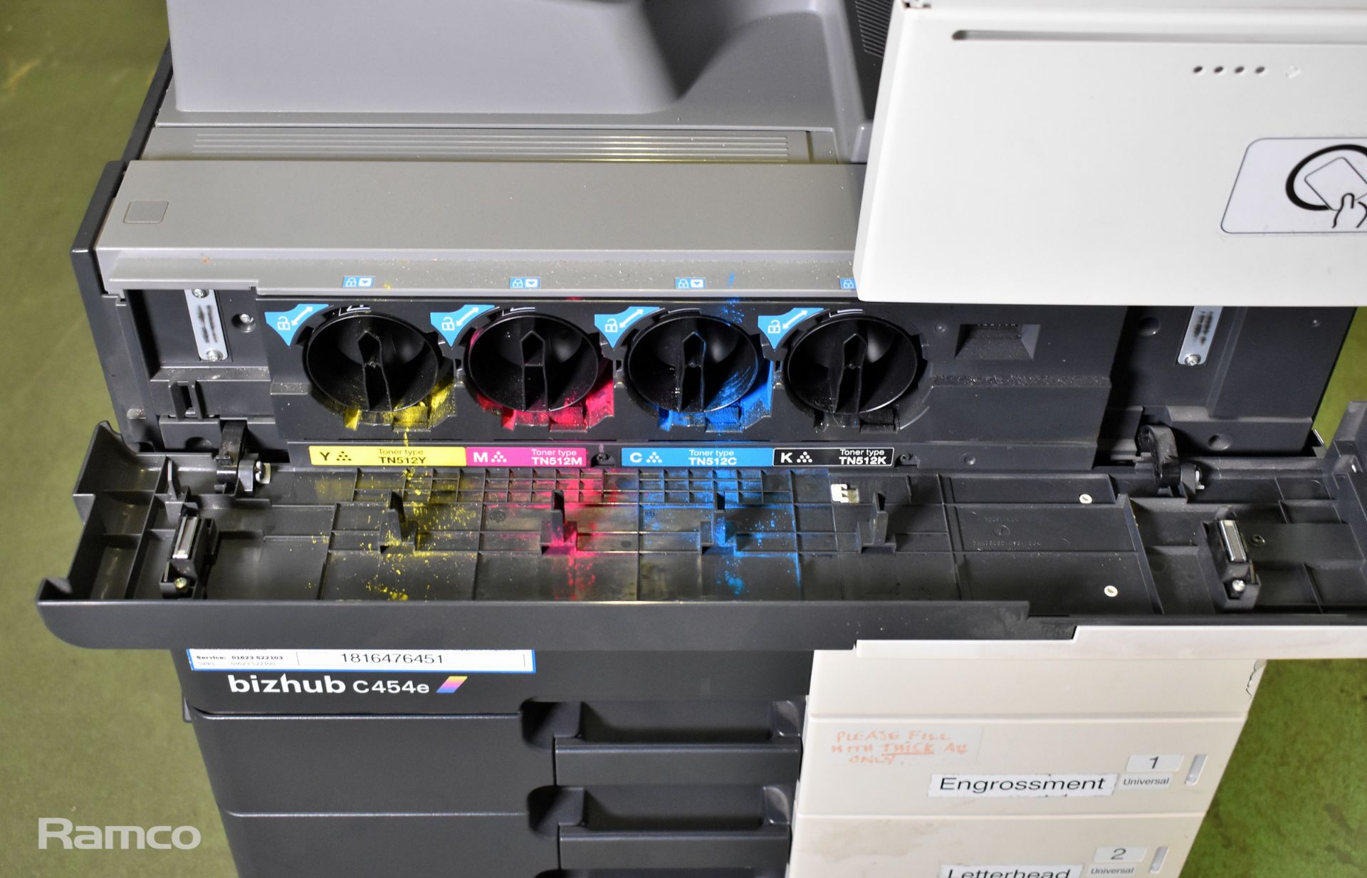 Konica Minolta Bizhub C454e A3 multifunction laser printer - H 92 x W 70 x D 62cm - Bild 6 aus 15