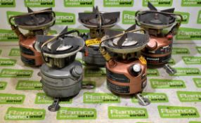 5x Coleman dual fuel stoves - check pictures for models