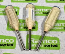 3x Soltork torque screwdrivers fixed - 5 lb.inch