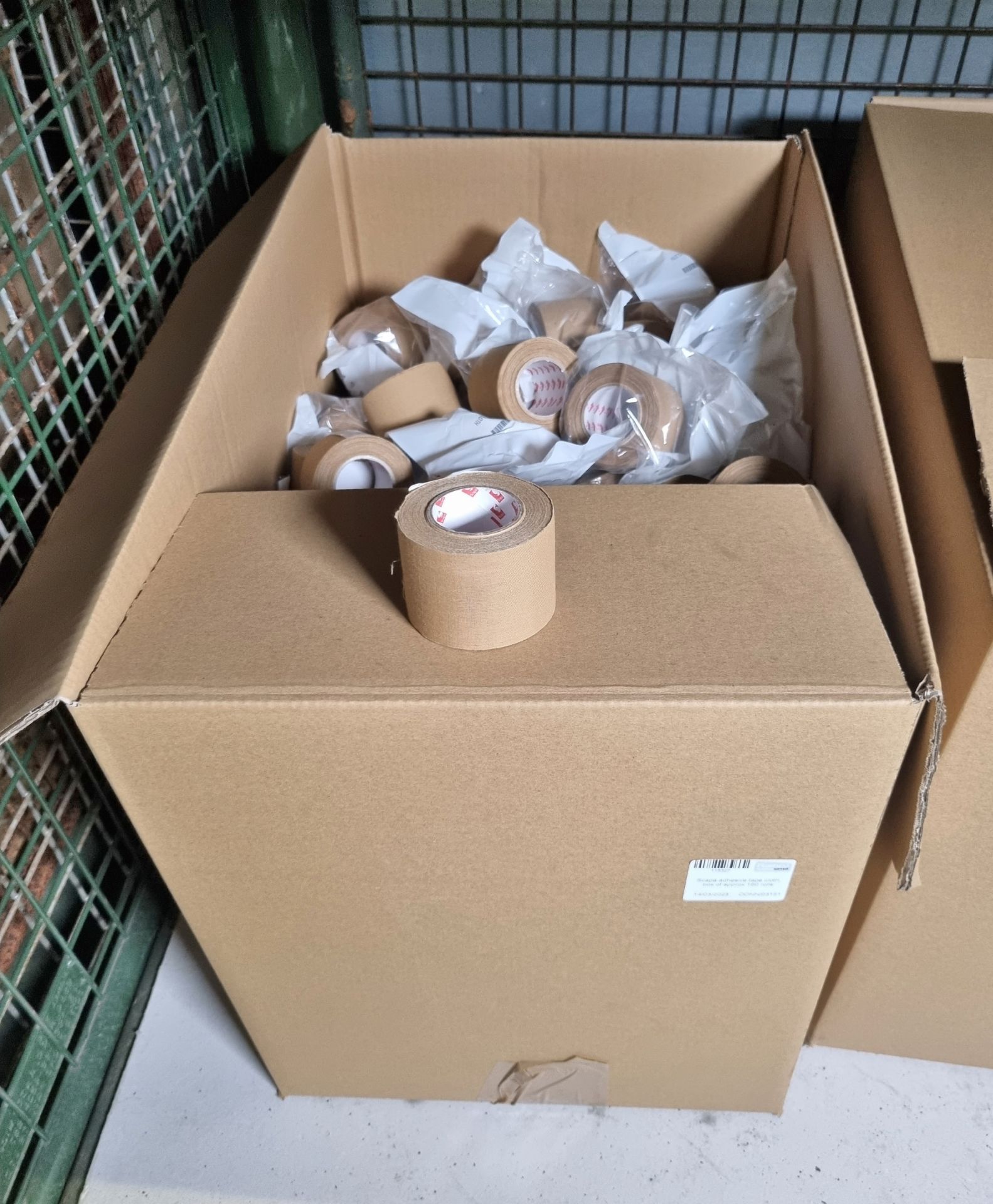 2x boxes of Scapa adhesive tape cloth - biege - 50mm - box of approx 160 rolls per box - Image 2 of 5