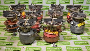 10x Coleman dual fuel stoves - check pictures for models