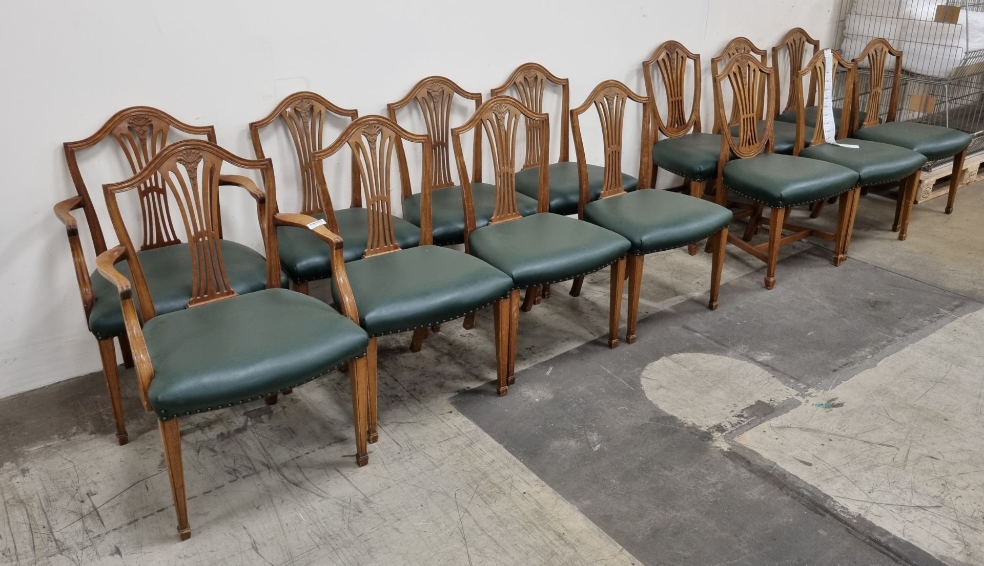 14x 1970 - 1980's Wooden chairs