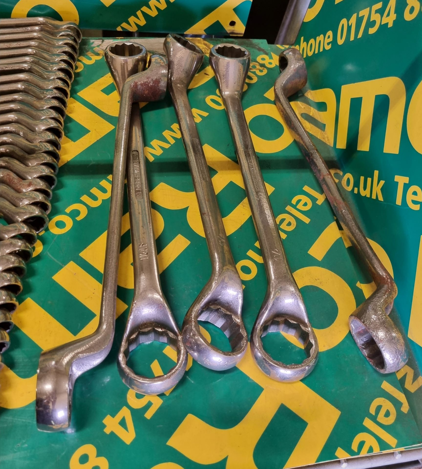 Various sized ring spanners - Image 4 of 4