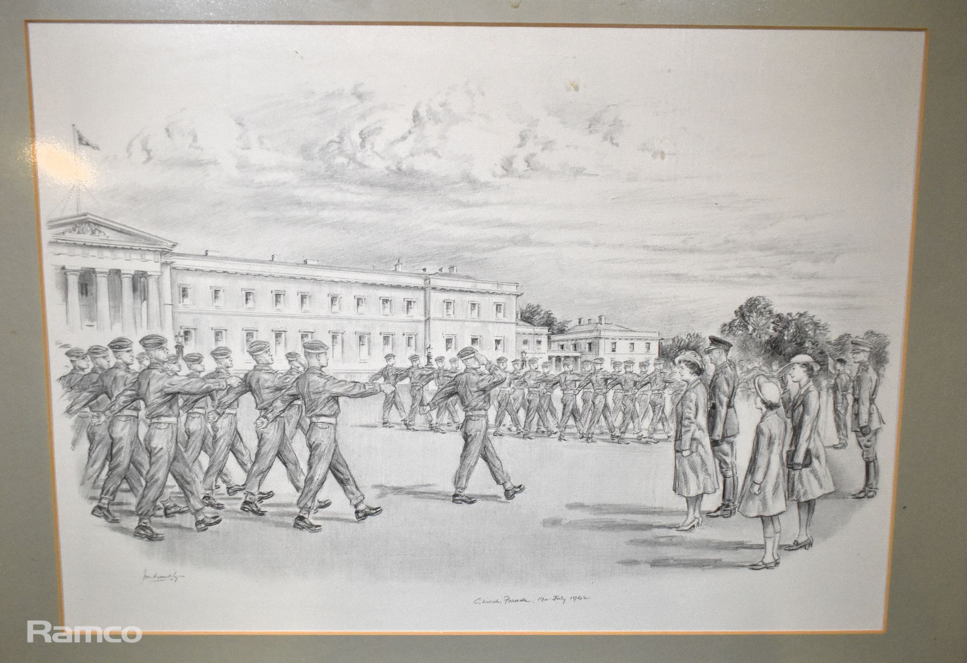 Military Sketch depicting the Army During the Victorian Era engaging in Gymnastics - Image 2 of 7