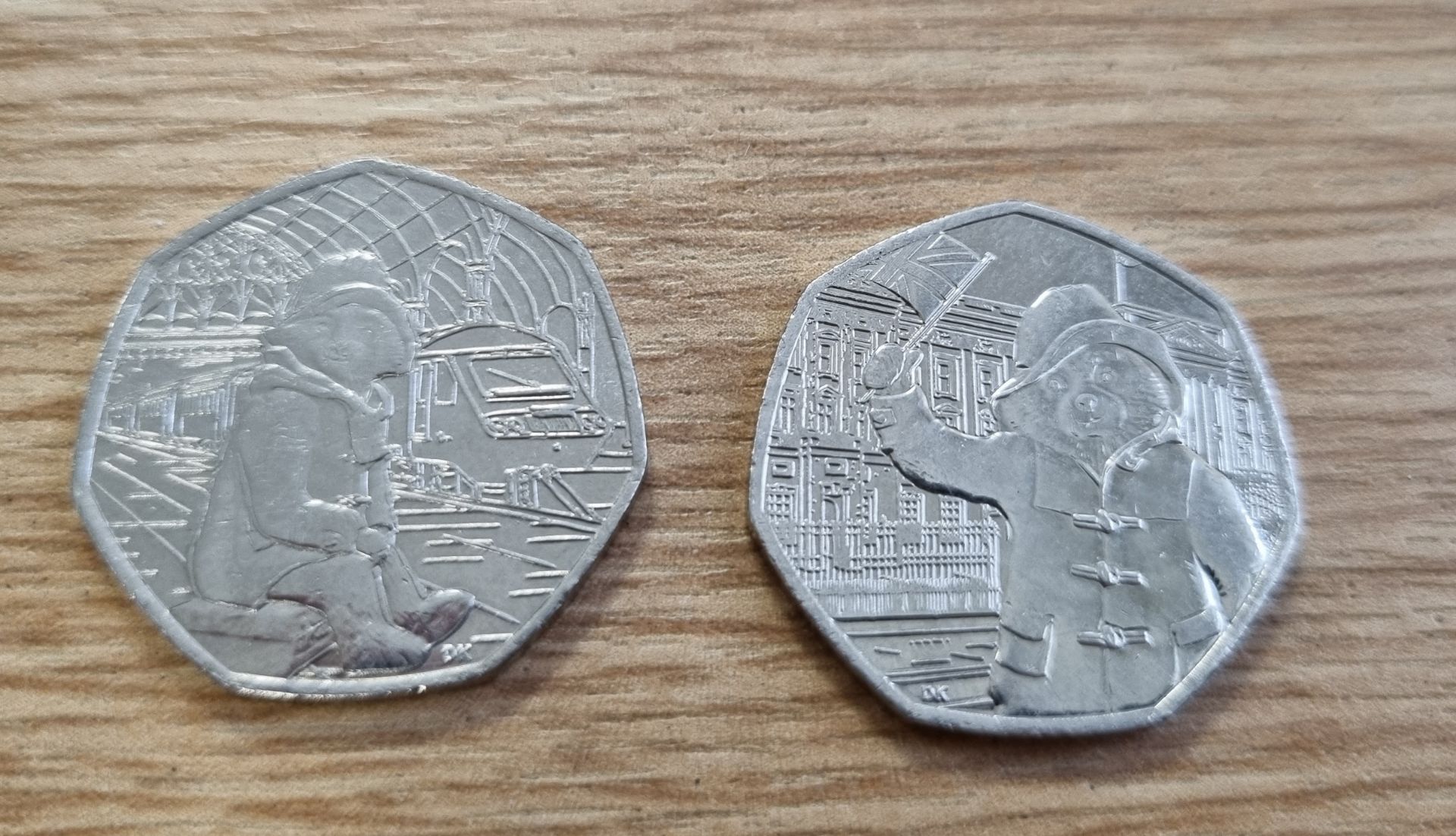 Collection of collectable Paddington Bear 50p coins - Full set of 4 coins - Image 4 of 4