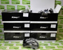 6x boxes of Riley Arezzo RCY00161 Clear Lense Goggles - 5 pieces per box