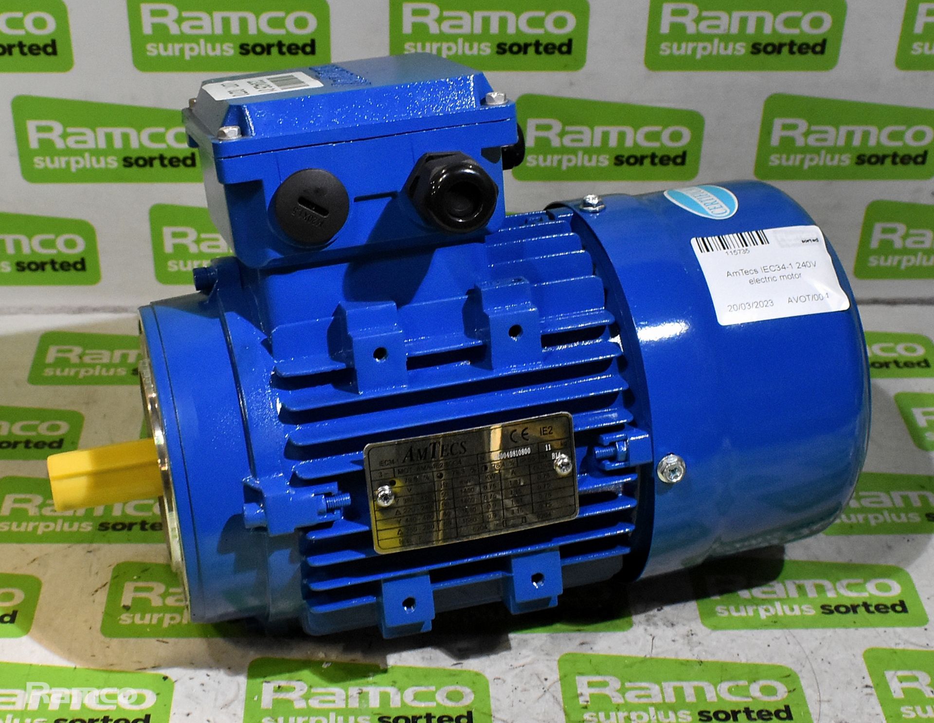 AmTecs IEC34-1 240V electric motor - Image 2 of 6