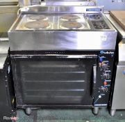 Blue Seal Turbofan 31 E9311 electric oven and 4 plate hob - W 800mm