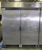 Electrolux R170T2C stainless steel 2 door freestanding fridge - L 170 x W 70 x H 215cm