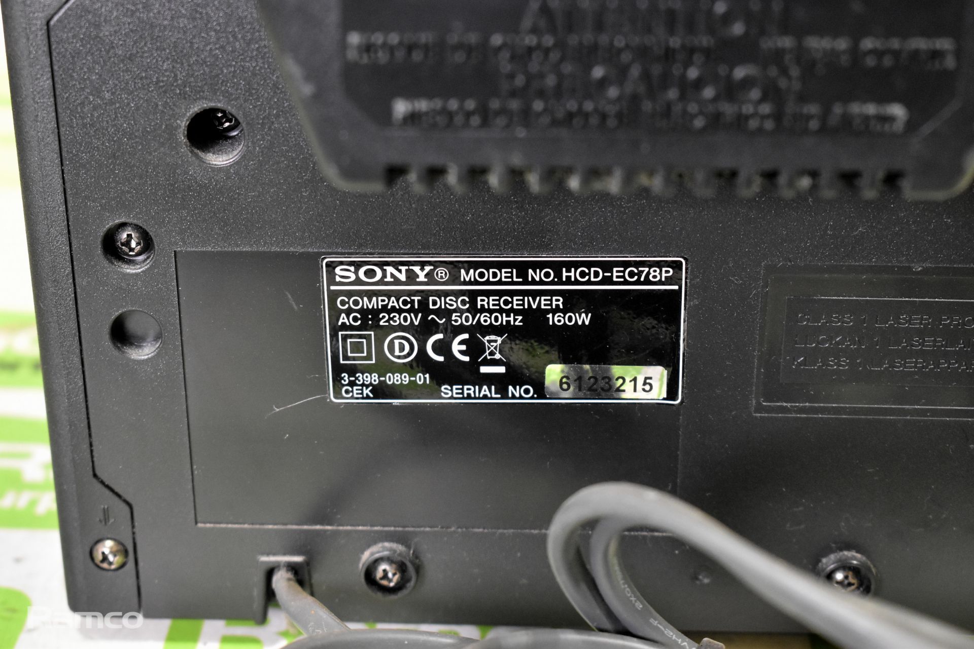 Sony HDC-EC78P mini HI-FI component music system - Image 4 of 6