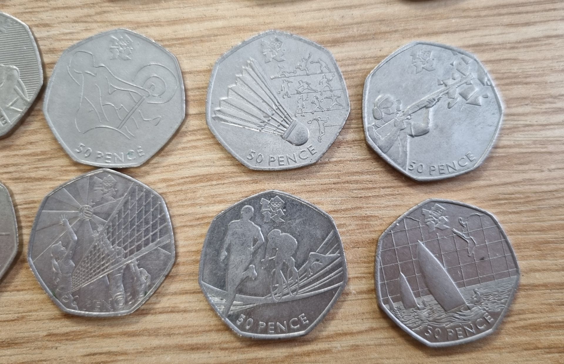 Collection of collectable 2012 Olympics 50p coins - Full set of 29 coins - see pictures - Image 5 of 11