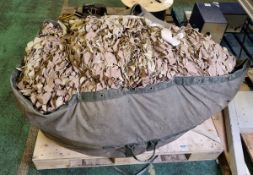 Military camouflage netting 15x15m approx - size of bag L 120 x W 90 x H 60 approx