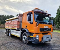 2010 (reg KU10 ETZ) Volvo FE 340 6x4 with Romaquip wet gritter mount.