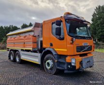 2010 (reg KU10 EVR) Volvo FE 340 6x4 with Romaquip wet gritter mount.