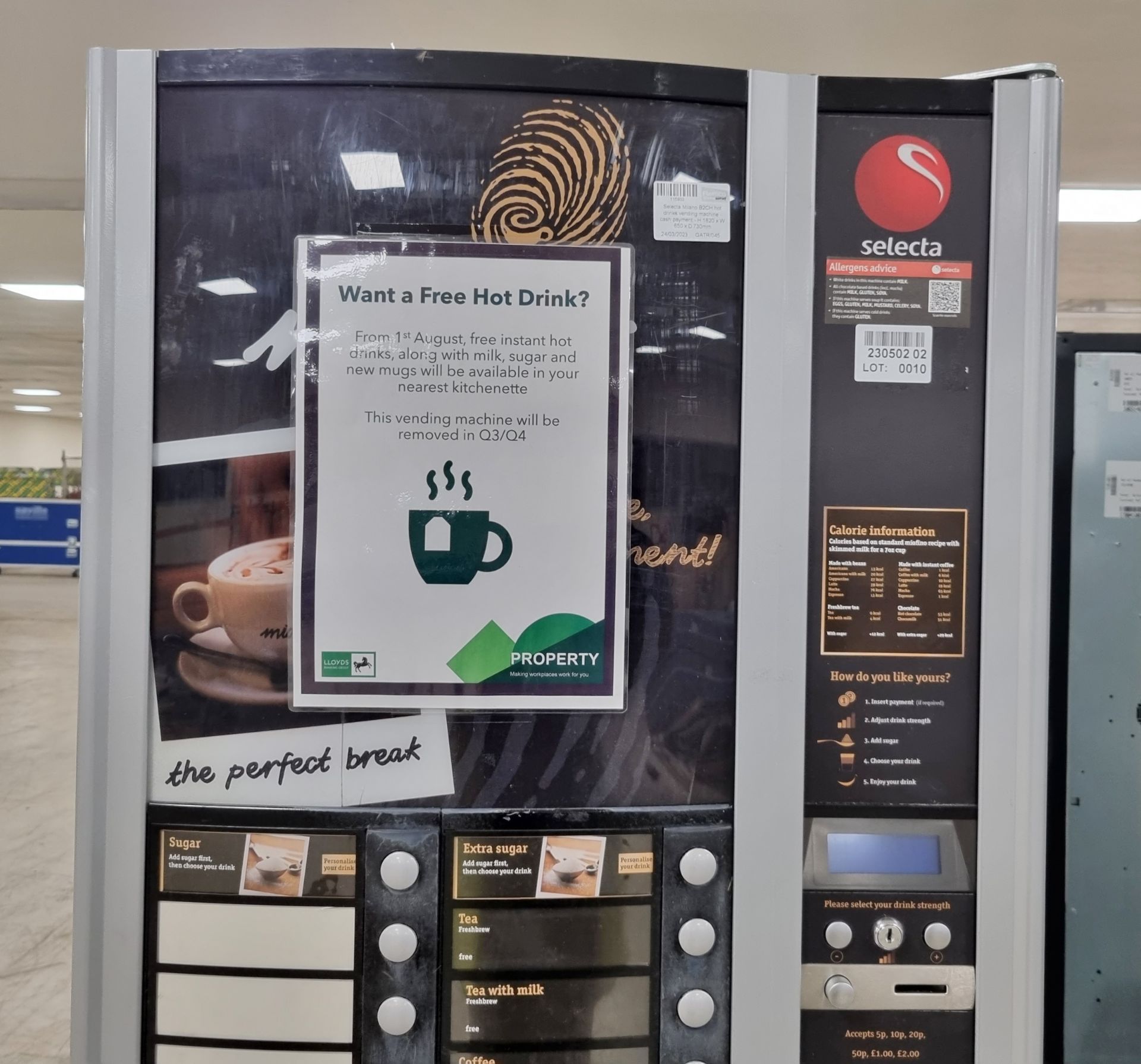 Selecta Milano B2CH hot drinks vending machine - Bild 5 aus 13