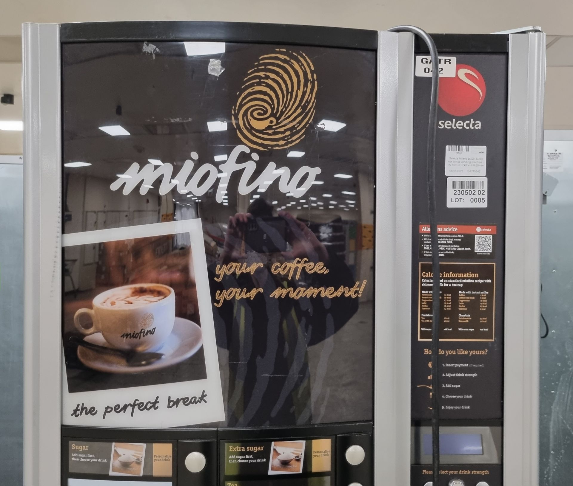 Selecta Milano BC2H Direct hot drinks vending machine - Bild 5 aus 11