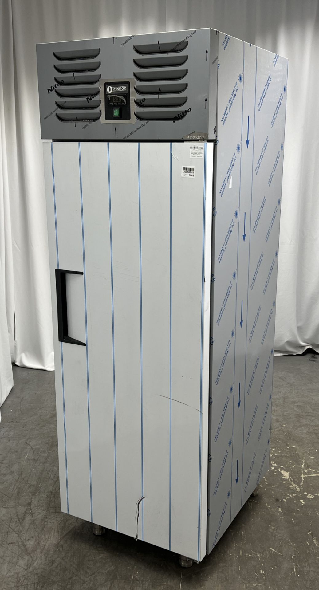 Ice Inox VTS 610 N CR stainless steel single door upright freezer - W 700 x D 865 x H 2080mm