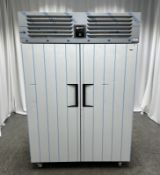 Ice Inox VTS 1340 CR stainless steel double door upright fridge - W 1400 x D 865 x H 2080mm